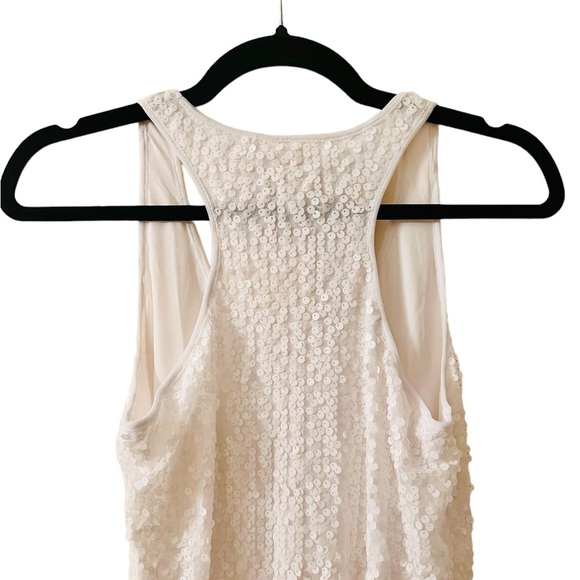 Boston Proper Sequence Racerback Dress. White. New. Size: 8 - Picture 8 of 9
